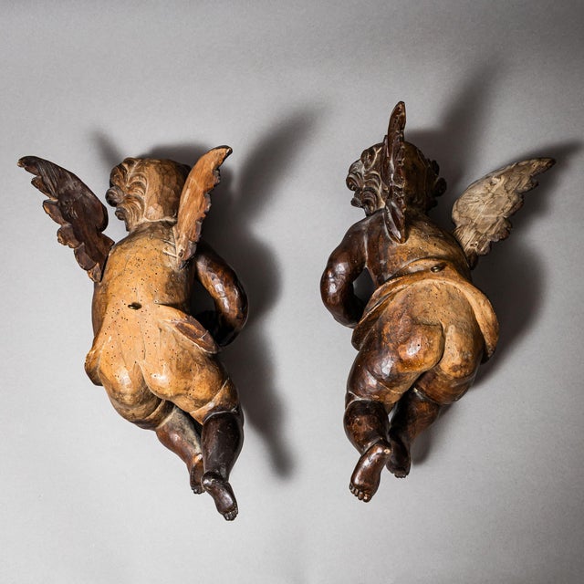 Baroque Angels, 1700s, Set of 2 For Sale - Image 4 of 8