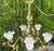 Antique Brass, Copper, and Glass 5-Arm Chandelier, 1900s For Sale - Image 16 of 18