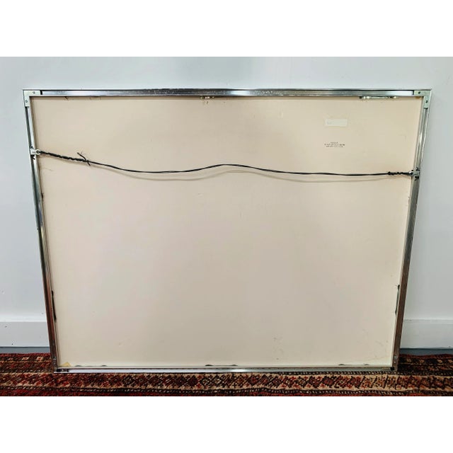 Landscape Snowy Winter Scene Water Color Signed Artist Phil Metzger and Framed For Sale - Image 9 of 10