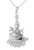 This charming sterling silver snowman pendant sparkles with brilliant white diamonds , making it a whimsical and elegant...