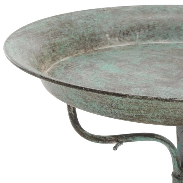 Nigel Bird Bath - Antique Dark Green For Sale - Image 4 of 7