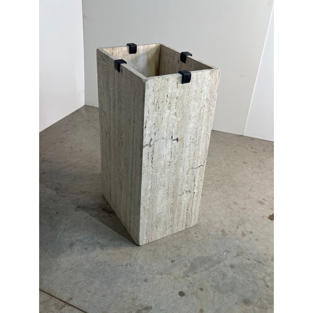 Stone 1980s Travertine Console Table For Sale - Image 7 of 10