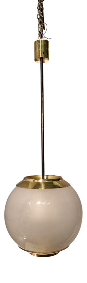 Large LS2 Pendant in Brass by Luigi Caccia Dominioni for Azucena