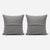 Blue Striped Rug Pillow Cover 24'' X 24'' - Set of Two For Sale - Image 4 of 4
