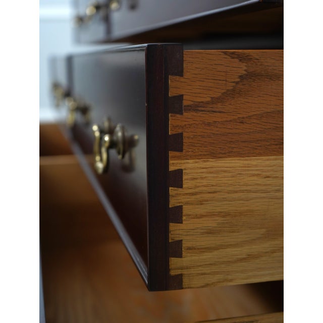 2000 - 2009 Henkel Harris Mahogany 9 Drawer Dresser For Sale - Image 5 of 18