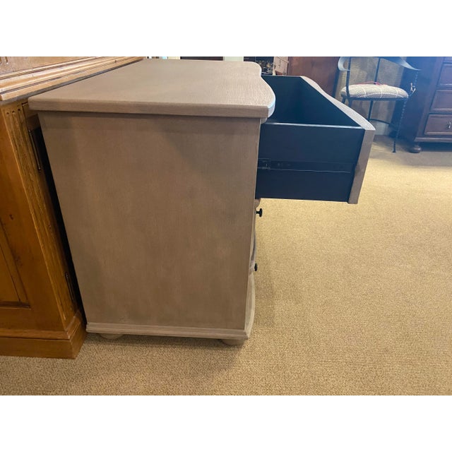 Transitional Noir Three Drawer Chest For Sale - Image 3 of 7