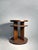 Vintage Modern Art Deco Side Table A special paint finish was used by this company.
