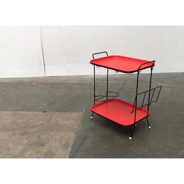 Black Mid-Century German Side Table, 1960s For Sale - Image 8 of 18