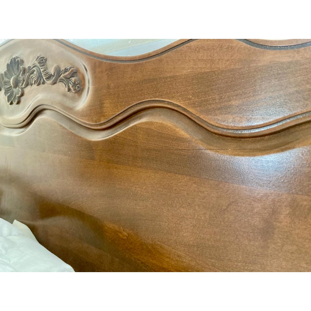 Late 20th Century Italian Style Queen Bed Frame For Sale - Image 4 of 13