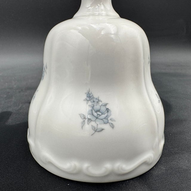 Mid 20th Century Vintage Johann Haviland Blue Garland Dinner Bell Appx 5.5" For Sale - Image 5 of 10