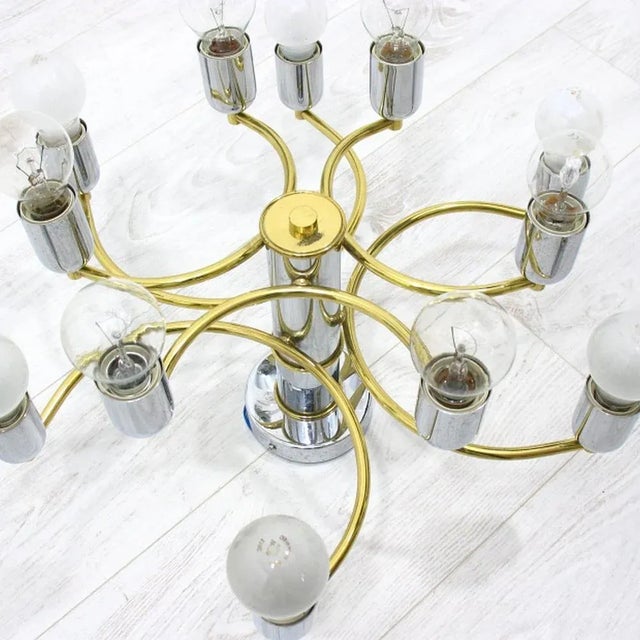 Chandelier from Honsel, Germany, 1970s For Sale - Image 4 of 9