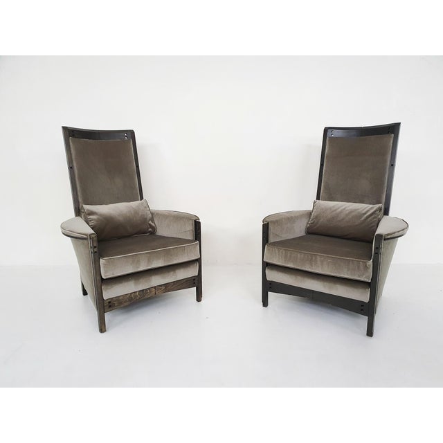 63970 Lounge Chairs by Umberto Asnago for Giorgetti Peggy, Italy, 1990s, Set of 2 For Sale - Image 10 of 18