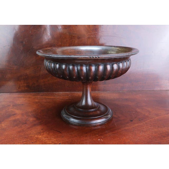 Very smart Regency or George IV stlyle tazza Fabulous gadrooned detail Carved tropical hardwood