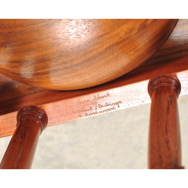Neoclassical Greco-Roman Walnut Bubinga Rosewood Signed Bowl For Sale - Image 10 of 18