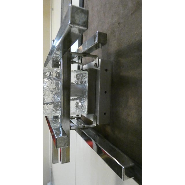 Vintage Murano Glass and Steel Wall Lights by Albano Poli for Poliarte, 1960s, Set of 2 For Sale - Image 11 of 18