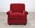Ralph Lauren Ralph Lauren London Club Lounge Chair in Italian Red Velvet For Sale - Image 4 of 18
