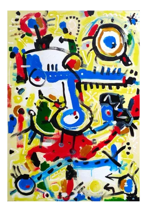 Antoh Mansueto, Jamming, 2014, Acrylic on Canvas