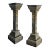 Antique Neoclassical Italian Black Marble and Gilt Pedestals - a Pair For Sale