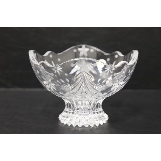 Waterford Crystal Waterford Crystal 6" Christmas Night Candy Dish For Sale - Image 4 of 9
