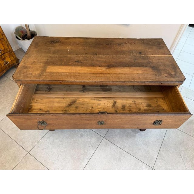 Wood Biedermeier Chest of Drawers in Pine For Sale - Image 7 of 14