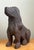 Rustic Vintage Carved Wood Dog Sculpture For Sale - Image 3 of 16