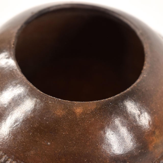 Contemporary South African Clay Pot Chairish