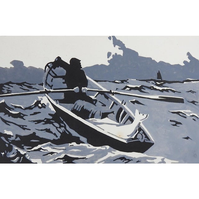 Rustic Late 19th Century Horace Boylston Dummer Student Studies Fisherman Farmworkers For Sale - Image 3 of 4