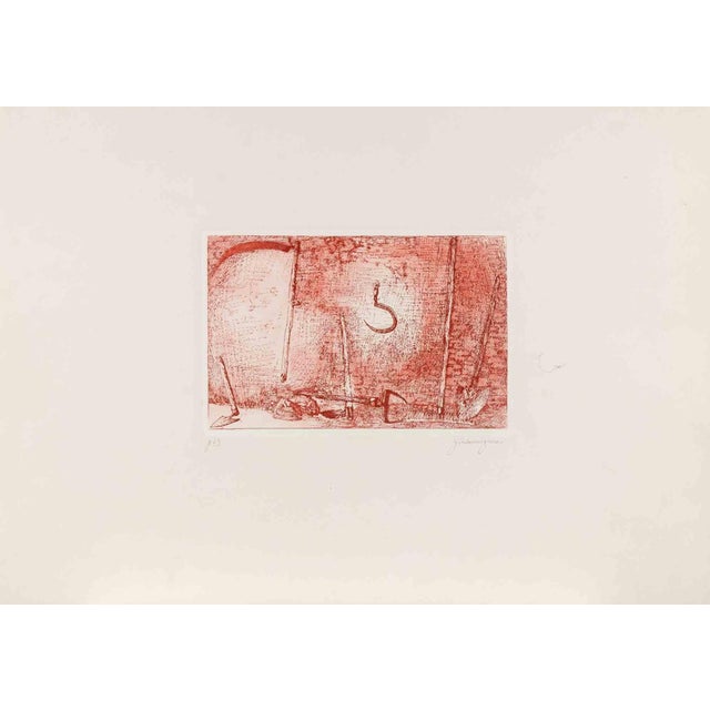 Giovanni Gromo, Tools, Etching, 1980s For Sale