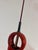 Red Ceramic Hanging Lamp For Sale - Image 10 of 11