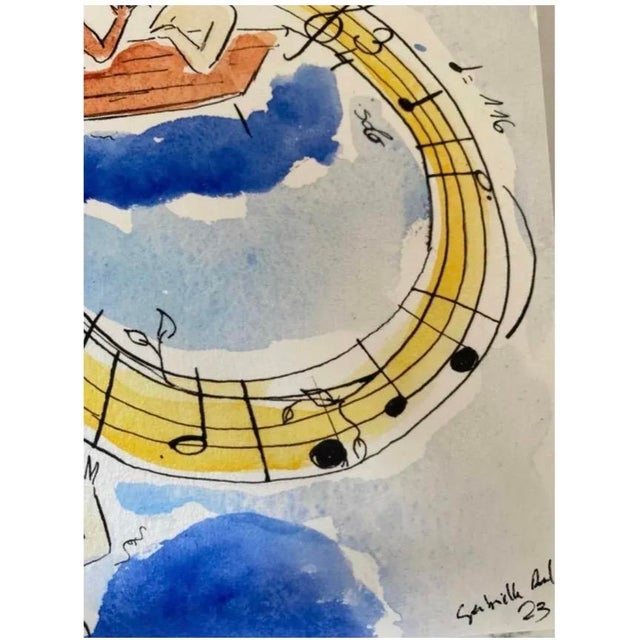 “Sound of Music”: Signed closed edition of 100 fine art prints produced by the artist and custom-framed in a simple...