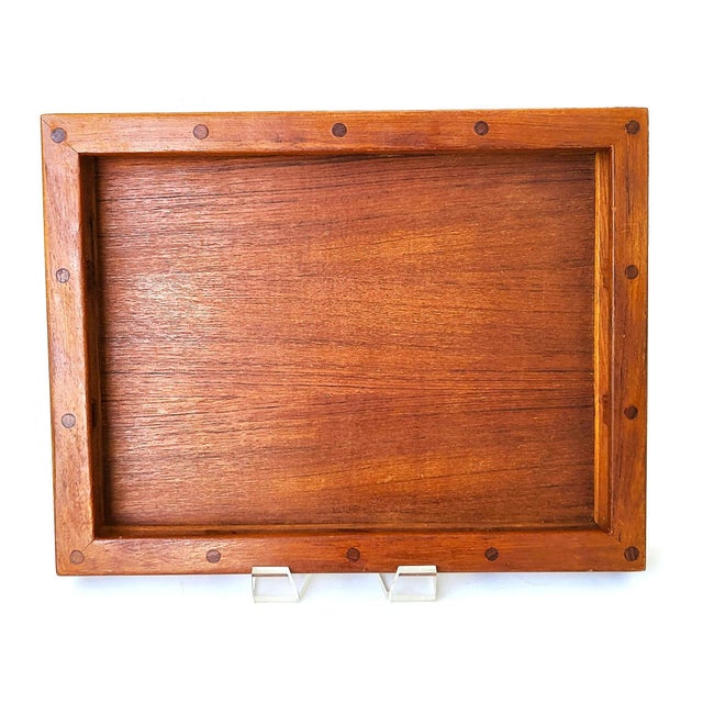 Wood 1970s Jens Quistgaard Teak Wood Serving Tray Designed for Dansk For Sale - Image 7 of 10