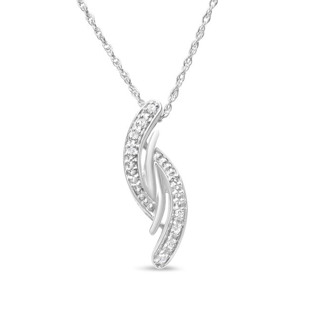 Simple in design and classy by look, this diamond pendant is composed of alluring sterling silver. The intriguing...