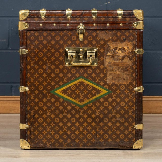 20th Century Malle Haute in Monogram Canvas from Louis Vuitton, France, 1910s For Sale - Image 3 of 18