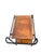1950s Vintage Stitched Leather Bar Cart by Jacques Adnet, 1950s For Sale - Image 5 of 13