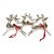 Vintage Silver-Plated Reindeer Christmas Ornaments, Set of 3 For Sale