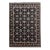 Modern Turkish Oushak Style Handmade Charcoal Wool Rug With Geometric Design For Sale