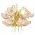 Pink Murano Glass Tulip-Form Brass Chandelier For Sale - Image 13 of 13