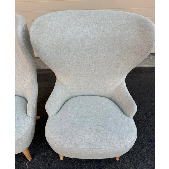 Wood Tom Dixon for George Smith Micro Wingback Chairs For Sale - Image 7 of 12