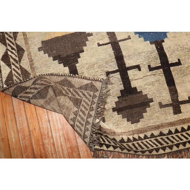 Antique Zabihi Collection Persian Gabbeh Rug - 4'2" x 6' For Sale In New York - Image 6 of 7