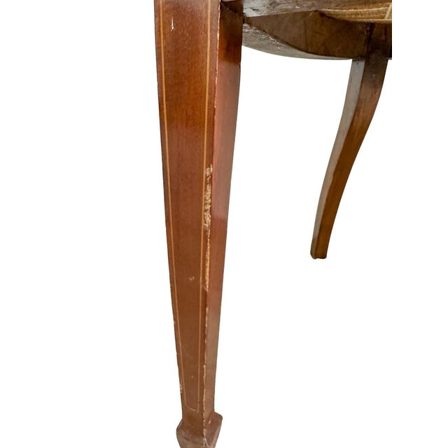 Antique Edwardian Satinwood Inlaid Parlour Salon Sofa, Early 20th Century For Sale - Image 11 of 14