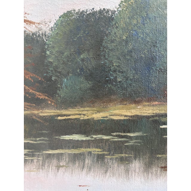 Landscape with Farmhouse, Oil Painting, Framed For Sale - Image 10 of 18
