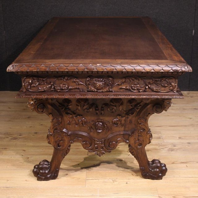 Vintage Tuscan Table in Wood, 1950 For Sale - Image 11 of 13