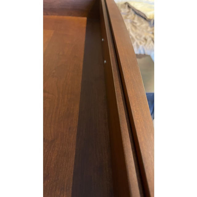 2020s Solid Cherry Chest of Drawers Featuring a Bow Front, Crafted in Pennsylvania. For Sale - Image 5 of 9