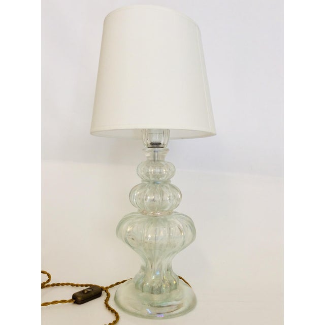 Vintage Murano Glass Table Lamp, 1950s For Sale - Image 8 of 9