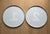 Vintage Illuminated Sign Lenses, Backlit Drive-Thru / Gas Station Pump Island Number Signs, 17-Inch Round Metal & Acrylic Signs (Pair #1 & #2) For Sale - Image 6 of 10