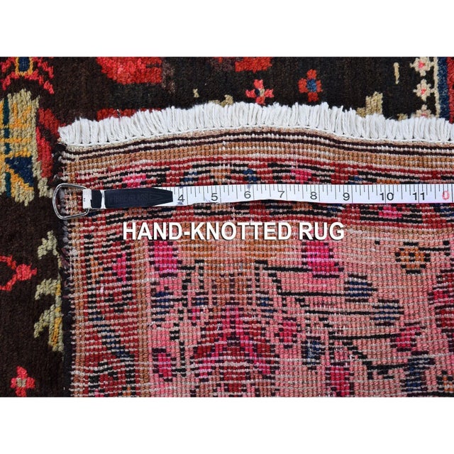 Textile Vintage Persian Karabakh Rural Village Beige Wool Hand Knotted Rug For Sale - Image 7 of 8