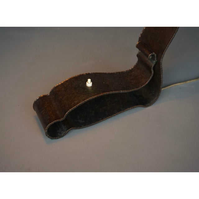 Amsterdam School Metal and Parchment Desk Lamp, 1920s For Sale - Image 11 of 18