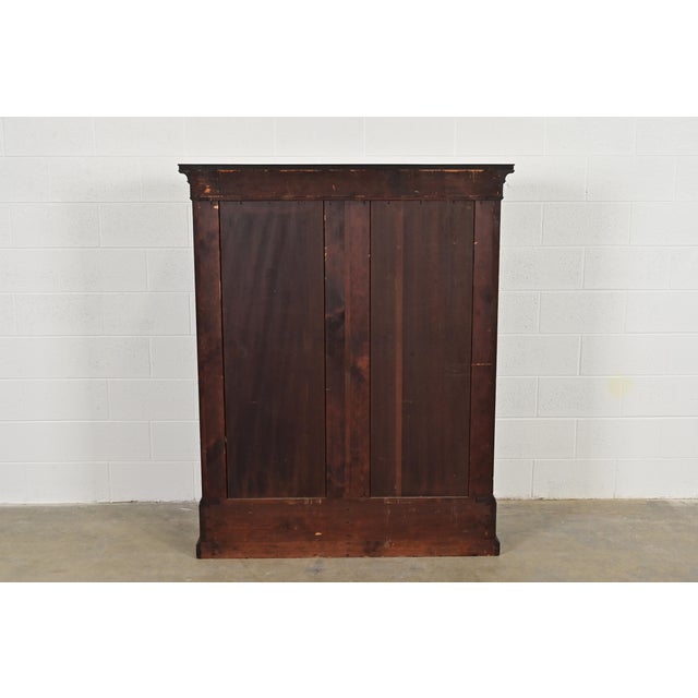 Herter Brothers Style Antique Eastlake Victorian Carved Mahogany Bookcase, Circa 1880s For Sale - Image 13 of 14