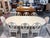 Gustavian (Swedish) Late 20th Century Gustavian Painted Oval Dining Table Set For Sale - Image 3 of 12