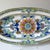 Boho Chic Mid 20th Century Italian Majolica Floral Daisy Oval Decorative Plate For Sale - Image 3 of 5